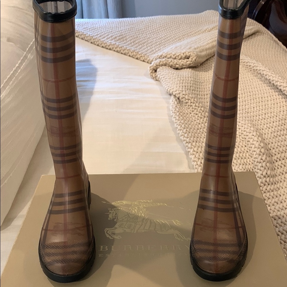 Burberry Plaid Women's Rain Boots